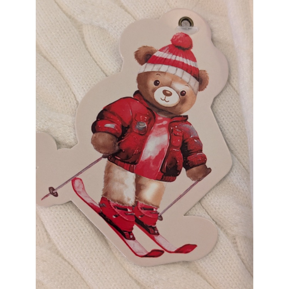 Teddy Bear Cable Knit Sweater Jumper Womens Medium Cozy Super Soft Urban Weekend - Picture 11 of 16